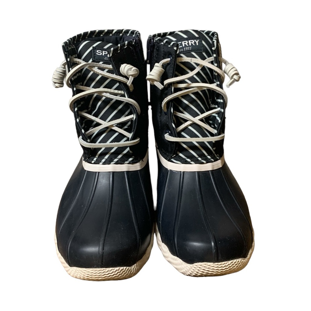 Women’s Sperry Bionic Navy Blue & White Boots size 8.5